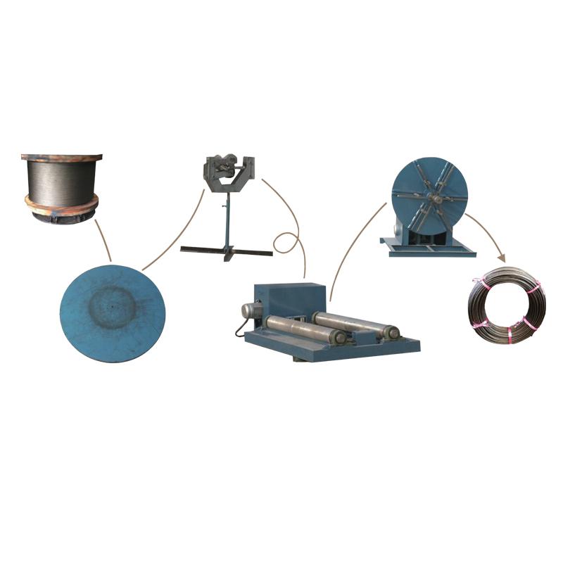 鋼絲繩放繩、纏繩、計米一體機